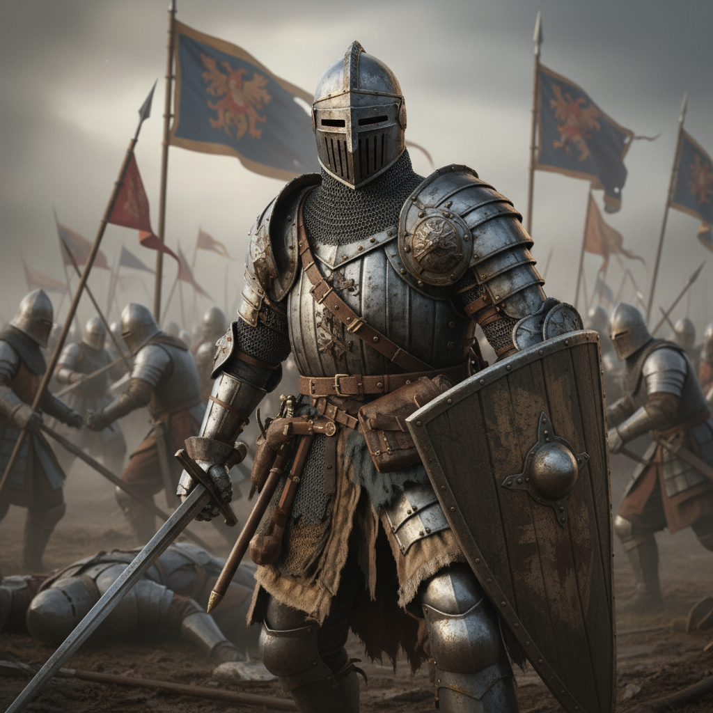 Warrior name generator - fierce fantasy fighter in battle armor